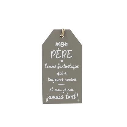 Plaque décorative « Mon père »