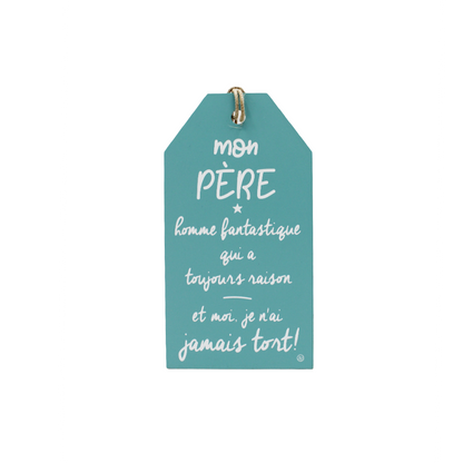 Plaque décorative « Mon père »