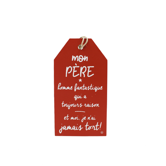 Plaque décorative « Mon père »