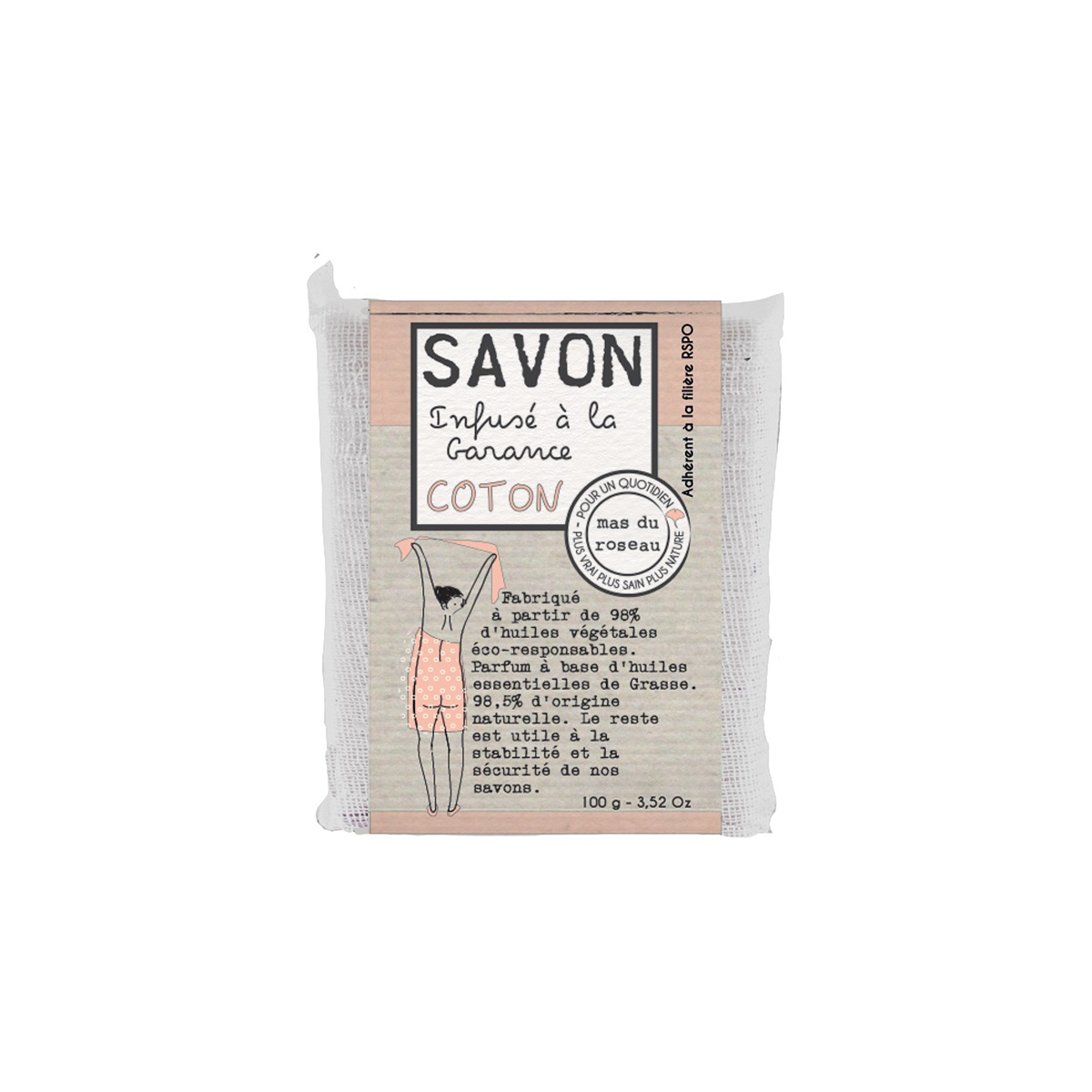 Savon végétal parfumé Coton