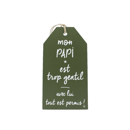 Plaque décorative « Mon papi »