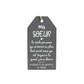 Plaque décorative « Ma sœur »