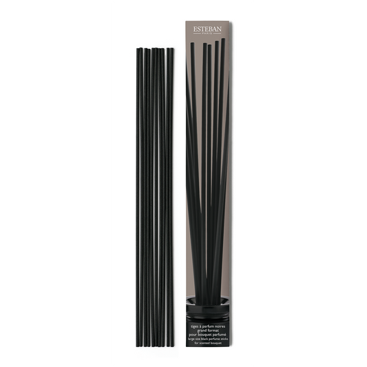 Tiges à parfum noires pour bouquet parfumé